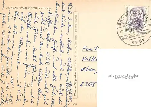 AK / Ansichtskarte Bad_Waldsee Panorama  Bad_Waldsee