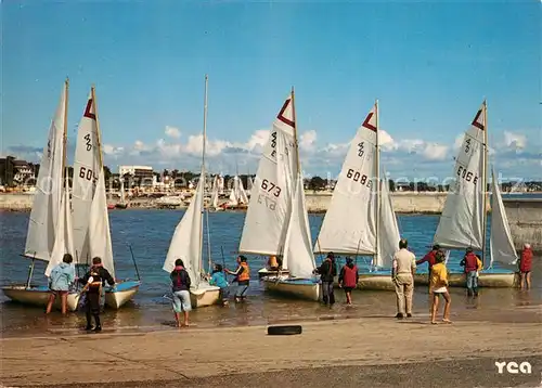 AK / Ansichtskarte Carnac_Morbihan Grand Centre de yachting Station balneaire Depart pour regate a Port en Dro Carnac Morbihan