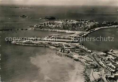 AK / Ansichtskarte Saint Malo_Ille et Vilaine_Bretagne Vue aerienne Saint Malo_Ille et Vilaine