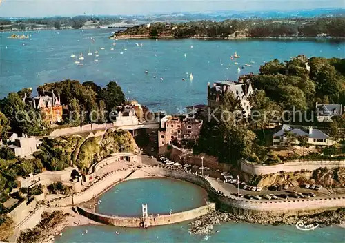 AK / Ansichtskarte Dinard_Ille_et_Vilaine_Bretagne Pont Emeraude Piscine Barrage sur la Rance vue aerienne Dinard_Ille