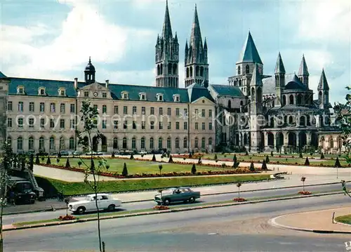 Caen Le Jardin Hotel de Ville Abbaye aux Hommes Eglise Saint Etienne XIIe Caen