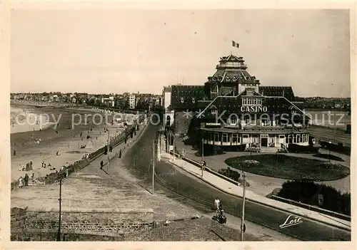 Saint Malo_Ille et Vilaine_Bretagne Le Casino et la Grande Plage Saint Malo_Ille et Vilaine