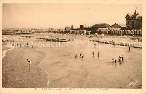 Courseulles sur Mer La Plage Vue d ensemble Courseulles sur Mer