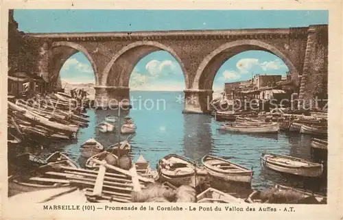 Marseille_Bouches du Rhone Promenade de la Corniche Le Pont du Vallon des Auffes Marseille