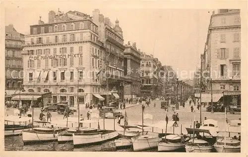 Marseille_Bouches du Rhone Le Quai des Belges et la Canebiere Marseille