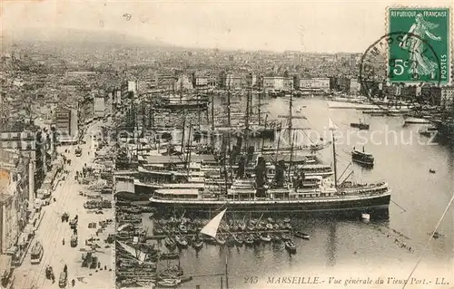 Marseille_Bouches du Rhone Vue generale du Vieuy Port Marseille