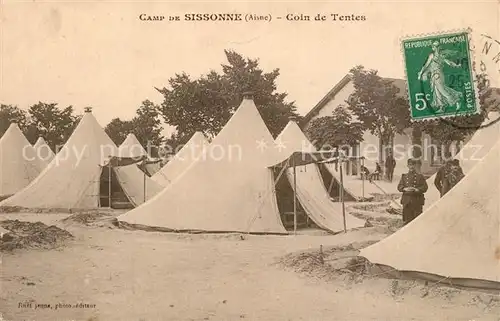 AK / Ansichtskarte Sissonne_Aisne Camp Coin de Tentes  Sissonne Aisne