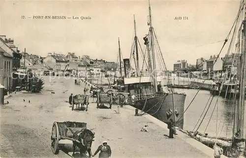 AK / Ansichtskarte Port en Bessin Quais  Port en Bessin