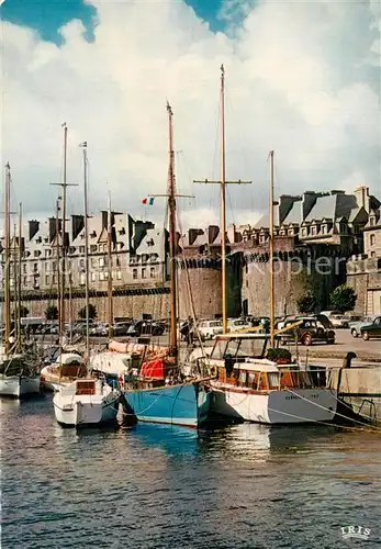 AK / Ansichtskarte Saint Malo_Ille et Vilaine_Bretagne Bassin des Yachts Grande Porte Saint Malo_Ille et Vilaine