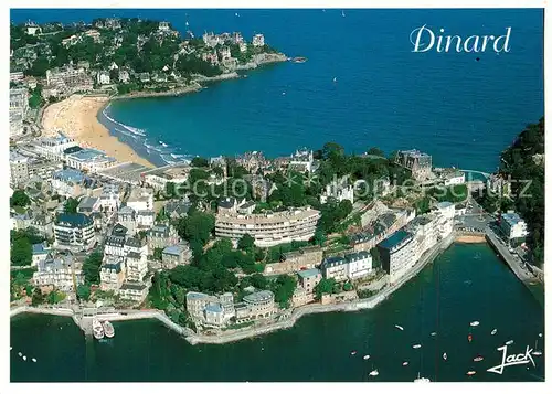 AK / Ansichtskarte Dinard_Ille_et_Vilaine_Bretagne La cale du Bec de la vallee Plage de l ecluse vue aerienne Dinard_Ille