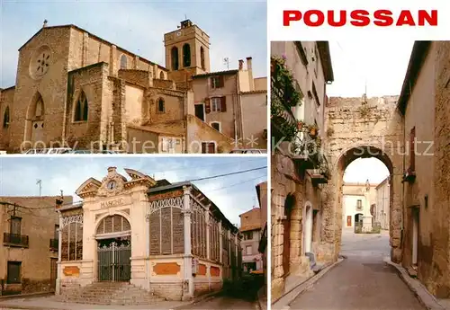 AK / Ansichtskarte Poussan Eglise Marche Vieille Porte Poussan