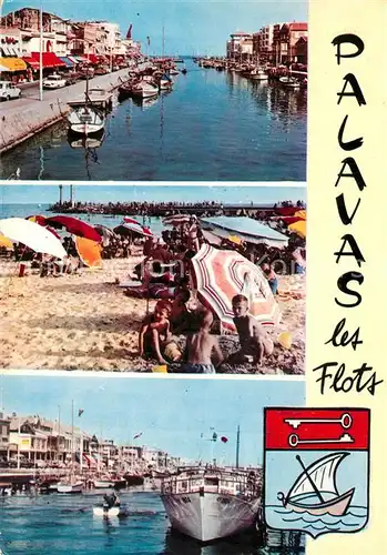 AK / Ansichtskarte Palavas les Flots_Herault Canal et les quais Port Plage Palavas les Flots_Herault