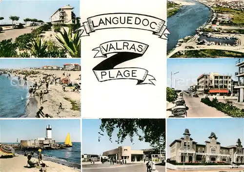AK / Ansichtskarte Valras Plage Quelques vues de la ville Plage Phare Valras Plage