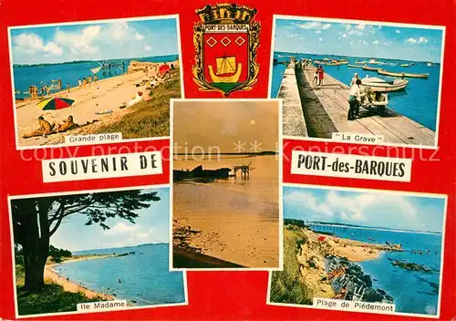 AK / Ansichtskarte Port des Barques Panorama Plage Ile Madama Plage di Piedemont La Grave Port des Barques