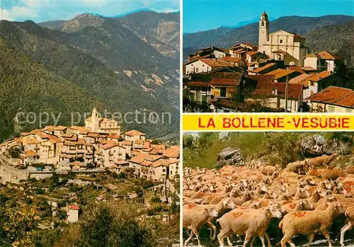 AK / Ansichtskarte La_Bollene Vesubie Vue panoramique Eglise des moutons La_Bollene Vesubie