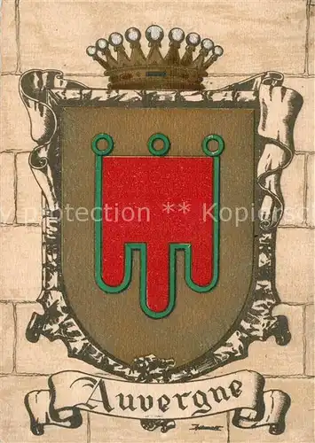 AK / Ansichtskarte Auvergne_Region Wappen Krone Auvergne Region