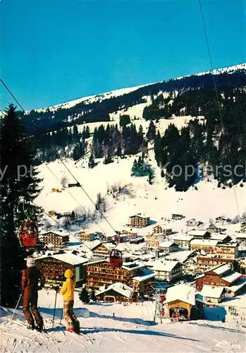 AK / Ansichtskarte Les_Gets_Haute_Savoie Telecabine des Chavannes Station Sports d hiver Alpes Les_Gets_Haute_Savoie