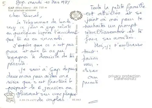 AK / Ansichtskarte Gap_Hautes Alpes Vue aerienne Gap_Hautes Alpes