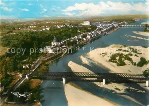 AK / Ansichtskarte Saumur Les ponts sur la Loire vue aerienne Saumur