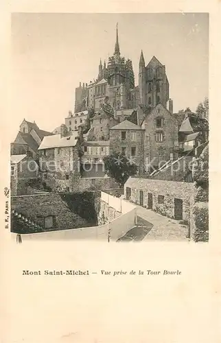 AK / Ansichtskarte Mont Saint Michel Vue prise de la Tour Boucle Mont Saint Michel