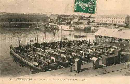 AK / Ansichtskarte Cherbourg_Octeville_Basse_Normandie Arsenal Le Poste des Torpilleurs Cherbourg_Octeville