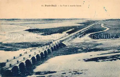 AK / Ansichtskarte Portbail Le Pont a maree basse Portbail