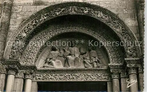 AK / Ansichtskarte Angouleme Cathedrale St Pierre Tympan au dessus de la grande Porte Angouleme