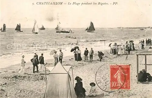 AK / Ansichtskarte Chatelaillon Plage La Plage pendant les Regates Chatelaillon Plage