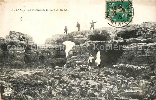 AK / Ansichtskarte Royan_Charente Maritime Les Pierrieres le pont du Diable Royan Charente Maritime