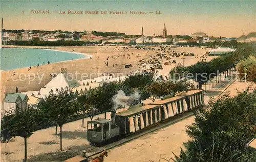 AK / Ansichtskarte Royan_Charente Maritime La Plage prise du Family Hotel Royan Charente Maritime