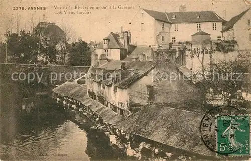 AK / Ansichtskarte Vannes Vue de la Riviere en amont a la Garenne Les Vieux Lavoirs Vannes