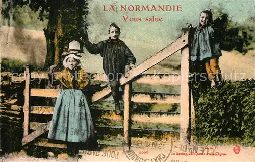 AK / Ansichtskarte Normandie_Region Vous salue Normandie Region