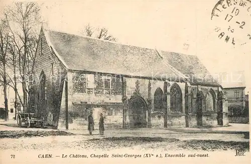 AK / Ansichtskarte Caen Le Chateau Chapelle Saint Georges Ensemble sud ouest Caen