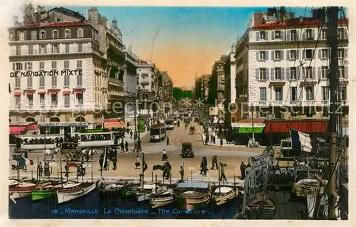 AK / Ansichtskarte Marseille_Bouches du Rhone Le Canebiere Marseille