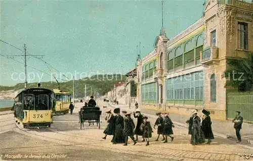 AK / Ansichtskarte Marseille_Bouches du Rhone Chemin de la Corniche Marseille
