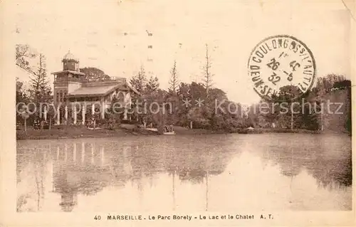 AK / Ansichtskarte Marseille_Bouches du Rhone Le Parc Borely Le Lac et le Chalet Marseille