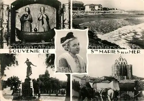 AK / Ansichtskarte Saintes Maries de la Mer Vue partielle Saintes Maries de la Mer