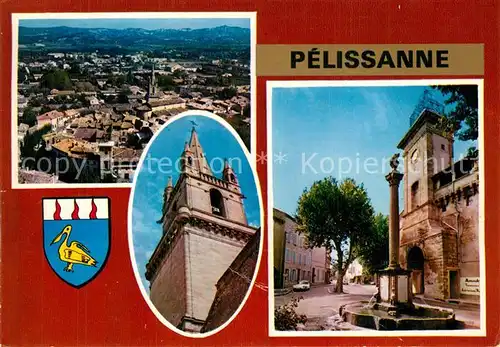 AK / Ansichtskarte Pelissanne Vue aerienne Vue partielle Pelissanne