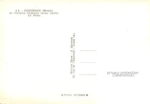 AK / Ansichtskarte Commercy_Meuse Le Chateau Stanislas La Poste Commercy Meuse