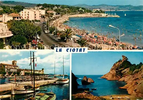 AK / Ansichtskarte La_Ciotat La Plage Le Port La_Ciotat