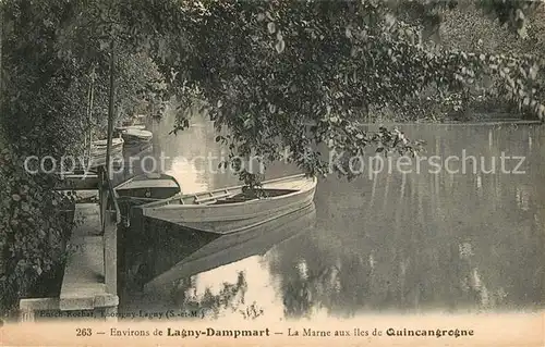 AK / Ansichtskarte Dampmart La Marne aux Iles de Quincangrogne Dampmart