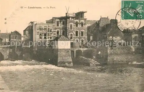 AK / Ansichtskarte Landerneau Le pont Landerneau