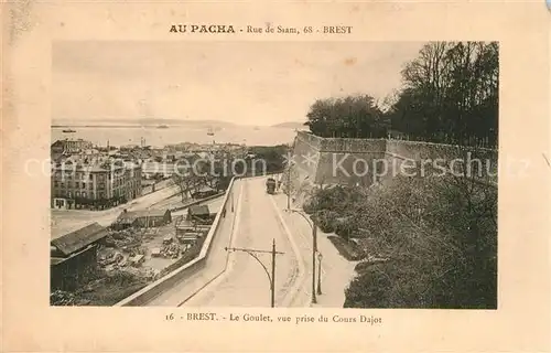 AK / Ansichtskarte Brest_Finistere Le Goulet vue prise du Cours Dajot Brest_Finistere