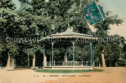 AK / Ansichtskarte Rennes_Ille et Vilaine Jardin Public Kiosque 