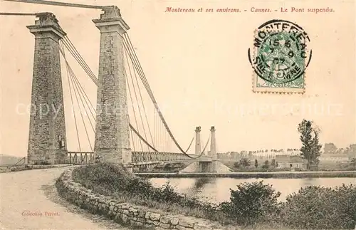 AK / Ansichtskarte Cannes_Alpes Maritimes Pont suspendu Haengebruecke Cannes Alpes Maritimes