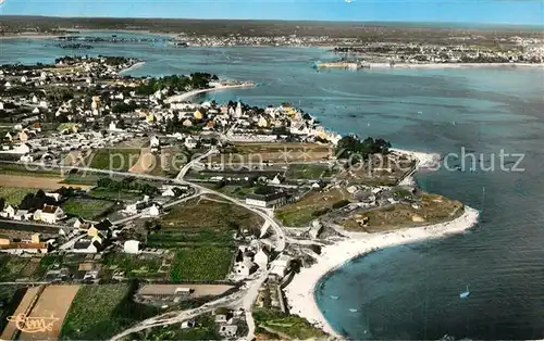 AK / Ansichtskarte Larmor Plage Vue aerienne de l Estuaire de la Rade de Lorient Larmor Plage
