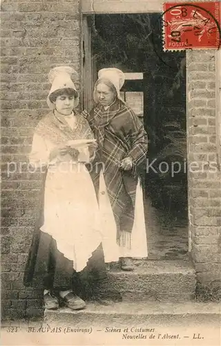 AK / Ansichtskarte Beauvais Scenes et Costumes Nouvelles de l Absent Beauvais