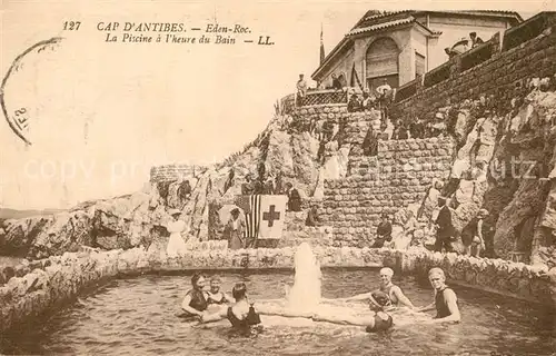 AK / Ansichtskarte Cap_d_Antibes Eden Roc Piscine a l heure du bain Cap_d_Antibes