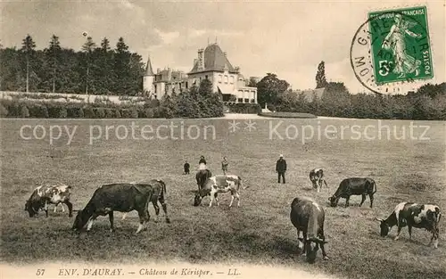 AK / Ansichtskarte Auray Chateau de Kerisper Paturage des vaches Auray