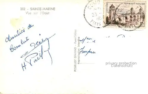 AK / Ansichtskarte Sainte_Marine Vue sur l Odet Sainte Marine